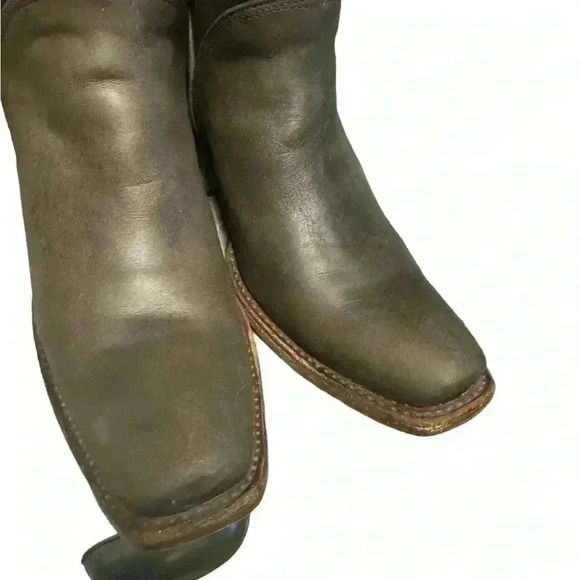 Big bull Woman’s casual short boots brown leather comfortable - Picture 9 of 10